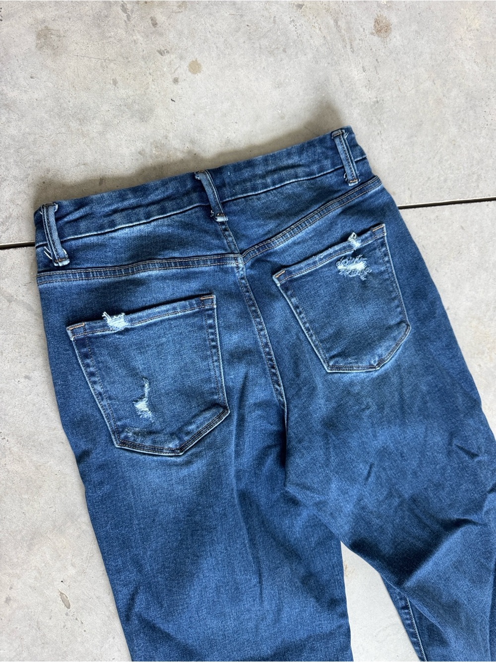 VERVET WOMEN'S DARK WASH HIGH RISE WIDE LEG DENIM JEANS SZ 29 - Picture 7 of 9